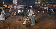 George Hendrik Breitner An Evening on the Dam in Amsterdam oil painting reproduction